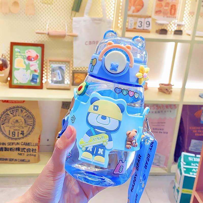 Cute Bear Water Bottle - Perfect for Kids' School Drinks