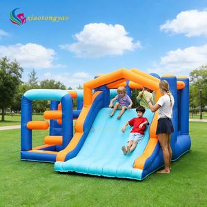 High Quality Plastic Bouncy Castle Multi-Functional <b>Large</b> Slide Jumping Castle with Easy Setup - Product Image 4