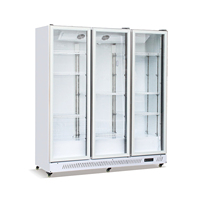 Réfrigérateur vertical de supermarché, armoire réfrigérée, double refroidisseur de boissons pour boissons