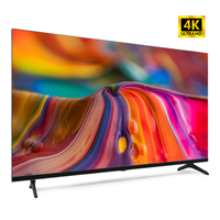 Téléviseur intelligent 4K UHD grand écran avec fonction Android, 50 pouces, pour la maison, le salon, l'hôtel et l'hôpital