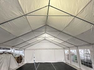 Tente de réception extérieure de luxe en PVC blanc, 6x12m, pour 300-500 personnes, résistante au vent, galvanisée, pour mariages et événements, BM-TE01, tissu robuste Galva - Product Image 3