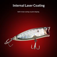 Umpan Ikan Buatan Aotuo Laris Manis 10cm 12g, Umpan Minnow Mengambang dengan Rattle Bead untuk Memancing Ikan Bass Air Asin