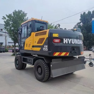 Excavatrice sur pneus Hyundai HD155 150W-9 150-7 150 d'occasion importée de Corée, d'origine, Hyundai HD155 150W-9 150-7 150 - Product Image 5