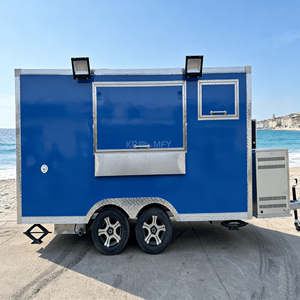 Remorque de cuisine mobile en fibre de verre la plus populaire, camion de vente de nourriture avec service de bonbons - Product Image 6