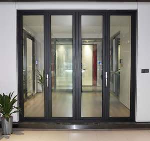 Porte pliante en verre à cadre ultra-fin panoramique sans limites pour les espaces de connexion intérieurs et extérieurs haut de gamme - Product Image 2