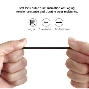 Câble RJ45 noir UL20251 avec prise modulaire 8P8C à 8 conducteurs, câble plat pour téléphone, fil de cuivre pur, application intérieure - Product Image 5