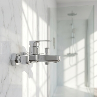 Nouvelle salle de bain baignoire et douche mitigeur chaud et froid