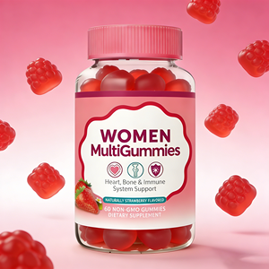 Suplementos Personalizados para Mujeres, Multivitaminas en Gomitas de Gelatina, Vitaminas para el Apoyo Inmunológico, Salud General, Suplemento Vegano Bajo en Azúcar, OEM - Product Image 1