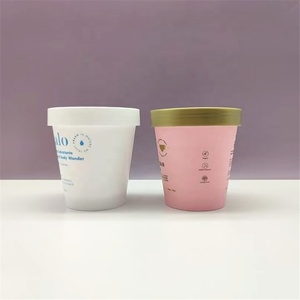 Matte White PInk 50ml 100ml 200ml <strong>Slime</strong> Plastic Ice Cream Container 8oz 250ml Cosmetic PP Jar Cream Body Scrub <strong>Pot</strong> - Product Image 6