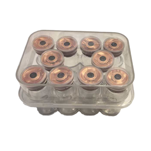 กล่องบรรจุภัณฑ์ขวดวัคซีนพลาสติก PET ขนาด 3 มล. พร้อมฝาปิด 10 ชิ้น วัสดุรีไซเคิล บรรจุภัณฑ์ใส ลายนูน สีตามสั่ง - Product Image 1