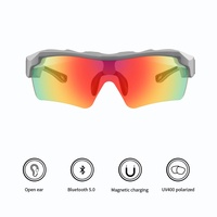 Gafas de Sol Inteligentes Inalámbricas Bluetooth K08 con Altavoz Estéreo Polarizado UV400 para Deportes de Playa, Ciclismo, Senderismo y Correr