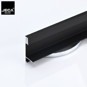 JECA Hidden Cable Channel Skirting Board | Snap-on Aluminum <strong>Baseboard</strong> No <strong>Glue</strong> | Fast Install Removable Profile Free Sample - Product Image 1