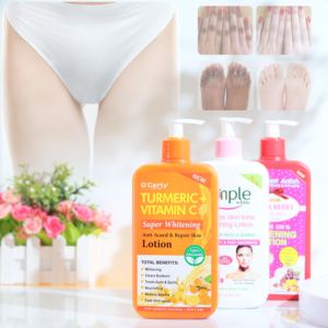 OEM O'Carly kunyit + Losion Vitamin C Super pemutih produk kulit biasa Losion Pelembab kesehatan dan kecantikan - Product Image 3