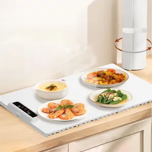 Electric Warming Tray with Adjustable Temperature Foldable Food Warmer Fast Heating Food Warmer Hot Plate Placemat