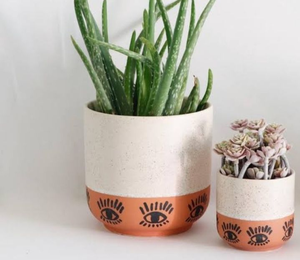 Maceta de Terracota Tallada a Mano, Maceta Vintage Hecha a Mano para Suculentas, Flores, Plantas de Interior y Exterior, Decoración Rústica para el Hogar y Jardín - Product Image 1