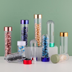 Vacía 50ml 80ml 100ml 55ml 75ml contenedor transparente medicina cápsula de vitamina suplementos de Pet de plástico suave la cápsula de la botella de píldora - Product Image 2