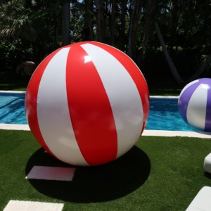 Гигантские надувные пляжные мячи из ПВХ, разноцветные, для вечеринок у бассейна, летние пляжные игрушки, с возможностью нанесения логотипа на заказ, оптом, OEM - Product Image 1
