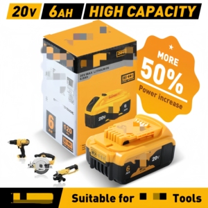 <span class=keywords><strong>Batería</strong></span> de potencia mejorada de <span class=keywords><strong>20V</strong></span> y <span class=keywords><strong>6Ah</strong></span> compatible con equipos inalámbricos <span class=keywords><strong>Dewalt</strong></span>, estructura interna fina, excelente rendimiento de disipación de calor - Product Image 2