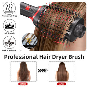 Sèche-cheveux ionique et volumateur 3-en-1 HQ 1200W, brosse à air chaud multi-styler, usage salon et hôtel - Product Image 5