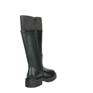 Liu-Jo Women's <b>Knee</b>-<b>High</b> Boots Black Leather With Metal Buckle Detail - Product Image 3