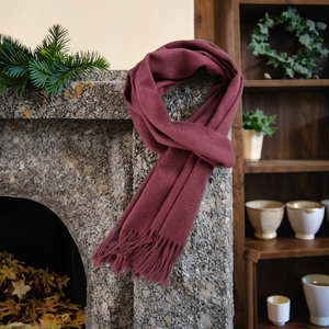 100% याक ऊन स्कार्फ शॉल लक्जरी हाथ खींचा सादा रंग कस्टम लोगो मुद्रण महिलाओं के लिए आंतरिक मोंगोलिया से शीतकालीन गौण - Product Image 1