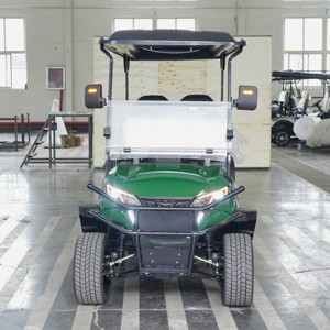 Voiture de golf verte à 8 places avec certification CE, <span class=keywords><strong>batterie</strong></span> au lithium 72V, longue autonomie - Product Image 2