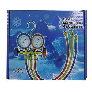 Manomètres <span class=keywords><strong>de</strong></span> pression pour climatisation, manomètre <span class=keywords><strong>de</strong></span> pression <span class=keywords><strong>de</strong></span> réfrigérant fluoré, double échelle haute-basse pression pour climatiseur - Product Image 6