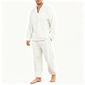 Ensemble de <span class=keywords><strong>pyjama</strong></span> pour <span class=keywords><strong>homme</strong></span> en flanelle 100% coton, ensemble de vêtements de détente à manches longues, vente en gros, vêtements de détente pour la maison, ensemble de <span class=keywords><strong>pyjama</strong></span> d'hiver - Product Image 4