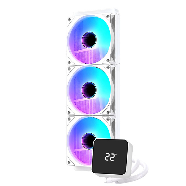 Argb Fan PC Case Cooling Full Spectrum LED Lights Fluid Bearing Quiet 26dba 120mm AIO Water CPU Cooler Computer Case Processor