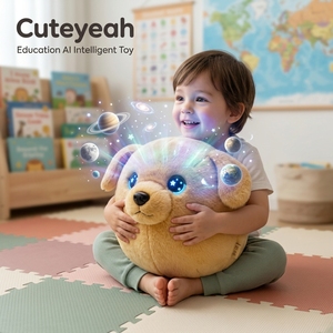 Peluche interactive vocale Golden Retriever Cuteyeah avec IA, plus de 60 langues, compagnon d'apprentissage précoce ChatGPT, Nouveauté 2026 - Product Image 1