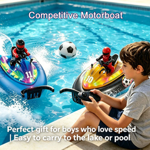 <span class=keywords><strong>Bateau</strong></span> de course RC EPT 2.4G entièrement proportionnel, type Football Motorboat, avec batterie Li 3.7V, électrique, pour piscine, <span class=keywords><strong>bateau</strong></span> de loisir pour enfants - Product Image 1