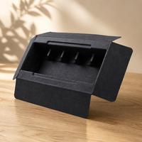 Boîte intérieure en papier moulé écologique pour bouteille d'arôme, recyclable, antichoc, emballage de parfum, insert coussiné