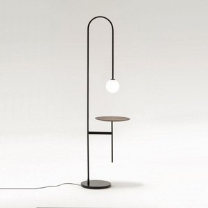 Nordic Minimalist Wrought Iron Floor <b>Lamp</b> Creative Personalized Design for Cozy Living Room <b>Study</b> Space Coffee <b>Table</b> Storage - Product Image 4