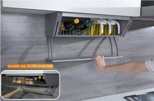 Goldmine Cabinet Organizers Wall Mounted Shelves Under <strong>Cupboard</strong> 2 Layers Pull Down <strong>Rack</strong> <strong>Spice</strong> Storage Organizers - Product Image 4