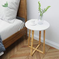 Table d'appoint en bambou haute, hauteur 595 mm, une table d'appoint moderne pour canapé, fauteuil et chevet, une table d'appoint élégante pour salon ou chambre à coucher