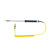 Sonde thermocouple de type R haute température avec sonde à billes céramiques, sonde thermocouple de surface portative, diverses spécifications