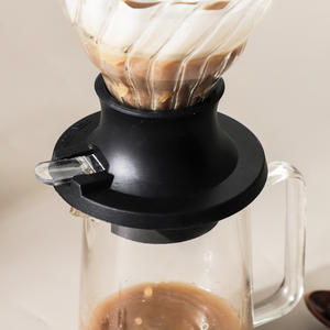 Coffret de cafetière à immersion haut de gamme, livraison directe d'usine, avec serveur en <span class=keywords><strong>verre</strong></span> de 500 ml, 100 filtres et boules en acier inoxydable - Product Image 4