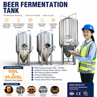 Fermenteur conique pour brassage à domicile en acier inoxydable 200L 500L 1000L 1Bbl 3Bbl 5Bbl 7Bbl