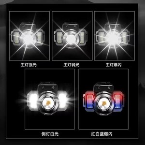 Led Headlamp Rechargeable Lithium Battery High Lumen Aluminum Alloy Outdoor Fishing <b>Light</b> Red <b>Flash</b> Mode - Product Image 5