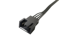 Câble d'extension et de répartition pour ventilateur PWM 4 broches de 30 cm, lot de 100 câbles adaptateurs de contrôle de vitesse pour ventilateurs de refroidissement de radiateur CPU de boîtier PC
