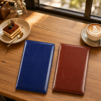Porte-Comptes en Cuir PU A6 pour Restaurant, Porte-Commandes, Porte-Menus, Porte-Reçus avec Boucle pour Stylo, pour Hôtel, Café, Table de Restaurant