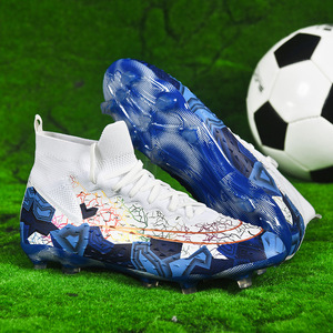 <span class=keywords><strong>Chaussures</strong></span> <span class=keywords><strong>de</strong></span> football montantes respirantes à crampons TF pour hommes, enfants, adultes, grandes tailles, femmes, unisexe, anti-torsion, printemps automne, vente en gros - Product Image 4