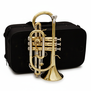 <span class=keywords><strong>Corneta</strong></span> Profesional en Tono Bb, <span class=keywords><strong>Corneta</strong></span> <span class=keywords><strong>de</strong></span> Latón <span class=keywords><strong>de</strong></span> Alta Calidad con Lacado Dorado - Product Image 2