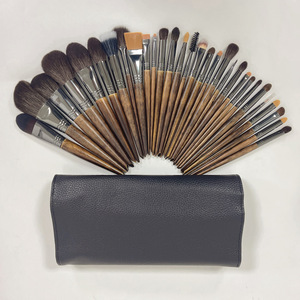 Meilleurs pinceaux <span class=keywords><strong>de</strong></span> maquillage naturels Pro Premium Pinceaux <span class=keywords><strong>de</strong></span> maquillage professionnels en poils d'animaux naturels <span class=keywords><strong>de</strong></span> chèvre marron végétalien <span class=keywords><strong>de</strong></span> luxe sans cruauté - Product Image 1