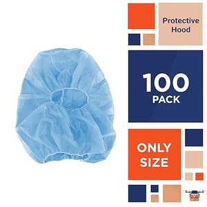 Cagoule jetable espace <span class=keywords><strong>Cap</strong></span> surdimensionné capot couverture bleu capuche filet PP <span class=keywords><strong>Cap</strong></span> <span class=keywords><strong>Pirate</strong></span> casquettes jetables pour usine alimentaire - Product Image 6