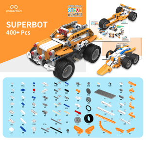 Makerzoid 26-in-1 điều khiển hơi nước từ xa 26-in-1 siêu Bot lập trình khối xây dựng Robot Kit nhựa điện tử tự làm đồ chơi cho - Product Image 6