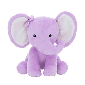 Elefante de Peluche Súper Suave y Adorable 2022, Elefante Morado de Peluche, Venta al por Mayor, Diseño de Logotipo OEM, Juguete de Peluche Suave - Product Image 3