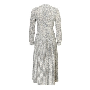 I produttori di Streetwear personalizzano il finto collo Vintage su tutta la stampa floreale modesto camicia abito femminile plissettato da chiesa donna - Product Image 2