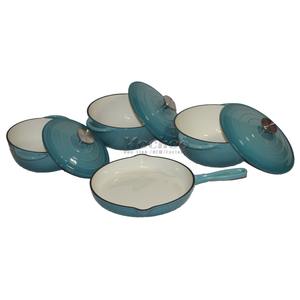Casserole en <span class=keywords><strong>fonte</strong></span> <span class=keywords><strong>émaillée</strong></span> russe de haute qualité avec logo personnalisé, antiadhésive, pour la cuisson et les soupes - Product Image 4