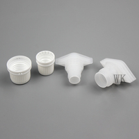 Vente en gros de bouchon à vis en plastique PP blanc bouchon à bec de forme ronde pour bouteille de poche de bec de jus liquide d'eau